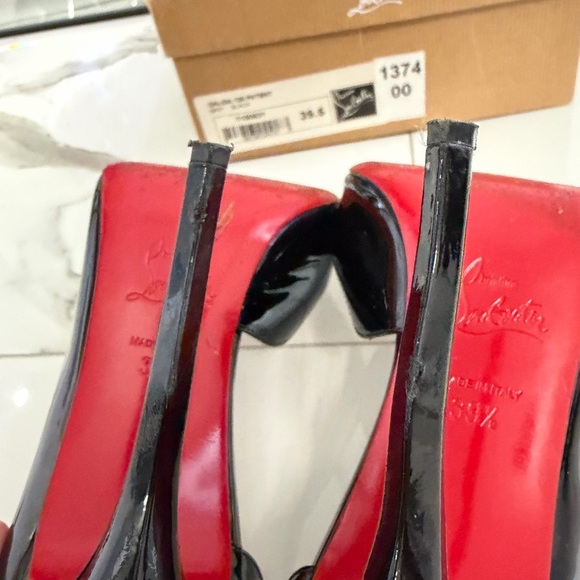 Christian Louboutin Black Patent Heels - Picture 5 of 10